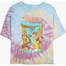 Children's Clothing Hot Topic Disney The Rescuers Down Under Adventure Poster Tie-Dye Womens Crop T-Shirt BLUPNKLY