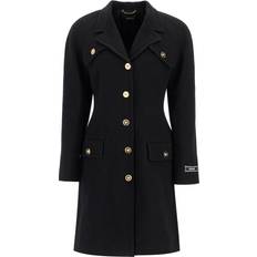 Versace Coats Versace raglan crepe coat Black