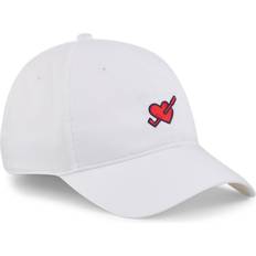 Dam - Golf - Röda Kläder Puma Love Golf Dad Cap - Weiß/Rot