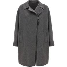 Herr Kappor & Rockar Brunello Cucinelli Coat Trench Impermeabili Grigio-Donna Gray 38IT