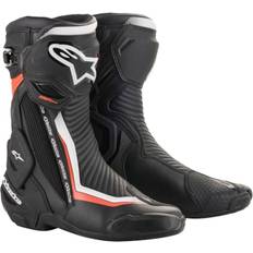 Alpinestars SMX Plus V2 MC-Stövlar Svart-Vit-Röd Fluo Herr