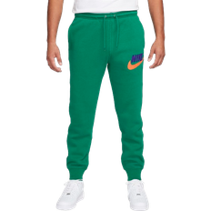 Uomo - Verde Pantaloni & Shorts Nike Men's Club Fleece sweatpants - Malachite/Safety Orange