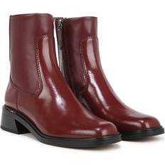 Synthetic Leather Ankle Boots Franco Sarto Women's Gracelyn Ankle Boot, Red, 8.5M faux Leather 8.5M