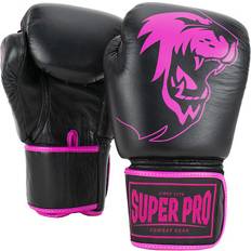 Leather boxing gloves Warrior Noir