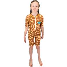 Spandex Baddräkter Barnkläder Saltskin Youth Kids UV Shorty Sun Suit Giraffe