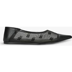 Givenchy Ballerinas Givenchy Womens Black Monogram Mesh and Leather Ballet Flats Eur Women BLACK