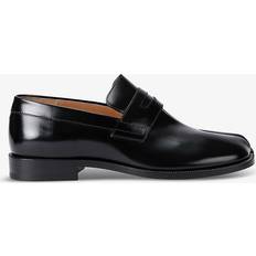Mens Black Tabi Leather Loafers Eur Men BLACK