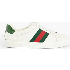 Gucci Trainers Gucci Mens Green White Ace Leather Low-top Trainers Eur Men GREEN WHITE