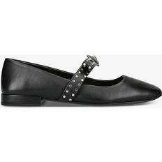 Versace Ballerinas Versace Womens Black Bow-embellished Leather Mary-jane Ballet Flats Eur Women BLACK