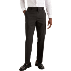 Polyester Trousers Burton Tailored Fit Essential Suit Trousers - Charcoal