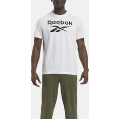 Reebok Men T-shirts Reebok Mens Identity Big Logo T-Shirt Mens White/Black