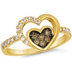 Jewelry Le Vian 3/8 ct. t.w. Diamond Heart Ring 14K Honey Gold, No Color