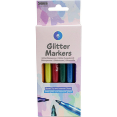 Hobbymateriale Sense Glitter Markers 6 Pack