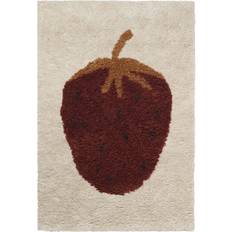 Wool Rugs ferm LIVING Fruiticana Tufted Strawberry Rug 31.5x4.7"