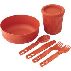 Spisestel Sea to Summit Passage Spicy Orange Spisestel 6stk