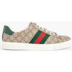 Gucci Trainers Gucci Mens Biege Ebony Ace Gg Canvas Low-top Trainers Eur Men