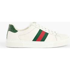 Gucci Trainers Gucci Womens Green White Ace Leather Low-top Trainers Eur Women GREEN WHITE