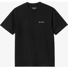 Carhartt W' S/S Script Embroidery T-S Black/White WIP Sort