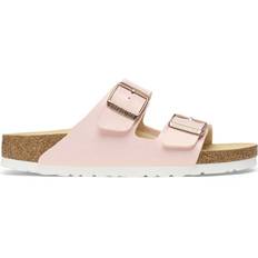 Birkenstock Arizona Birko-Flor Embossed Shiny Light Rose Two-Strap Sandals