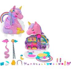 Einhörner Puppen & Puppenhäuser Mattel Polly Pocket Mini Rainbow Unicorn Salon