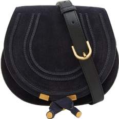 Black - Suede Crossbody Bags Chloé Marcie Small Crossbody Bag - Black