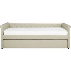 Beliani Libourne Beige Sofa 215cm Zweisitzer