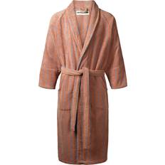 Naram Bath Robe - Camel/Ultramarine Blue
