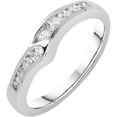 C. W. Sellors Wishbone Wedding Ring - White Gold/Diamonds