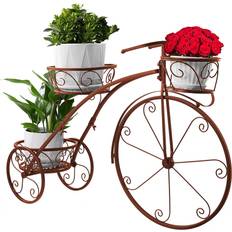 Planters Accessories Sorbus 3-Tier Tricycle Plant Stand