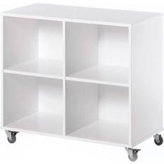 Bianco Comò HoppeKids Shelf with Wheels