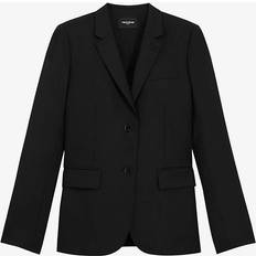 Clothing The Kooples Womens Bla01 Single-breasted Wool Blazer BLA01