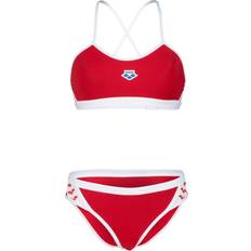 Tops de bikini Arena Bikini Damen Icons Cross SO Rouge