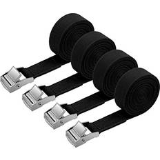 Bungee Cords & Ratchet Straps Uraqt Tie Down Straps, 4 Pack Heavy Duty Tensioning Belts, 2M Cargo Straps Ratchet