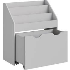 Multipurpose Kids Bookshelf and Organiser, Dove Grey