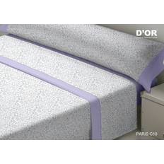 D'Or PARIS Malva-färg Säng Påslakan Lila