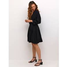 Soaked in Luxury Zaya 3/4 Sleeve Dress, Black