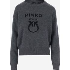 Donna - Lana Maglioni Pinko Pullover 'BURGOS' - Grigio Basalto / Nero