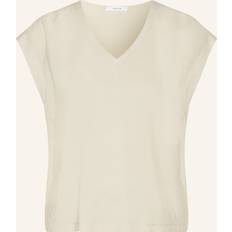 Man - Viscose T-shirts Opus Top Korte Mouw - Ecru