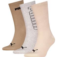 Puma Bruna Strumpor Puma Unisex Crew Shirt Socks 3 Pack - Brown