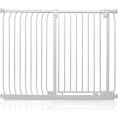 Child Safety Safetots Safetots Extra Tall Elite Safety Gate, 134Cm 143Cm, Matt White, Extra Tall 96.8Cm In Height, Pressure Fit Stair Gate One Size