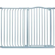 Child Safety Safetots Safetots Extra Tall Curved Top Safety Gate, 125Cm 134Cm, Matt Grey, Extra Tall 100Cm In Height, Pressure Fit Stair Gate One Size