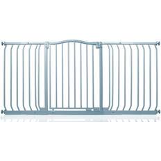 Stair Gate Safetots Safetots Curved Top Safety Gate, 152Cm 161Cm, Matt Grey, Pressure Fit Stair Gate One Size