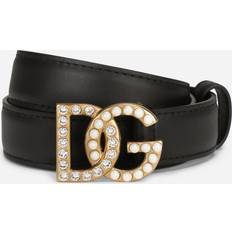 Oro Cinture Dolce & Gabbana Calfskin Belt with DG Logo