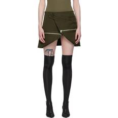 Canvas Skirts Courreges Brown Modular Miniskirt 1093 Mud Brown FR