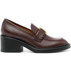 Chloé Low Shoes Chloé Marcie 60mm leather loafers women Calf Leather/Calf Leather/Rubber Brown