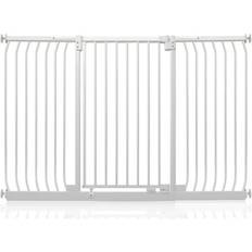 Child Safety Safetots Safetots Extra Tall Elite Safety Gate, 161Cm 170Cm, Matt White, Extra Tall 96.8Cm In Height, Pressure Fit Stair Gate One Size