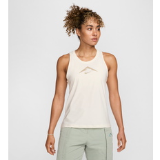 Brun - Herre Toppe Nike Tanktop Trail fv3782-110 Størrelse Hvid