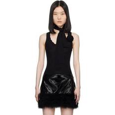 Wool Tank Tops Blumarine Black Wool Tank Top N0990 BLACK