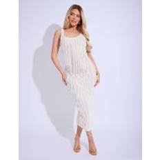 Dresses Public Desire Ruffled Detail Maxi Dress Cream cream