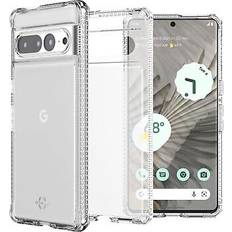 Itskins hybrid r clear phone case google pixel 7 pro, transparent